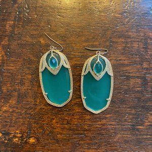Kendra Scott Danielle Darcy 2 stone earrings - Green